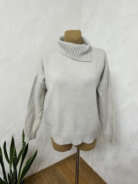 Women AllSaints Sweater Grey Cashmere 40 / L / 48 #4VI9