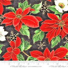 Moda Fabrics#33660 15M "MERRY MANOR METALLIC"   PRICE IS FOR 1 YARD