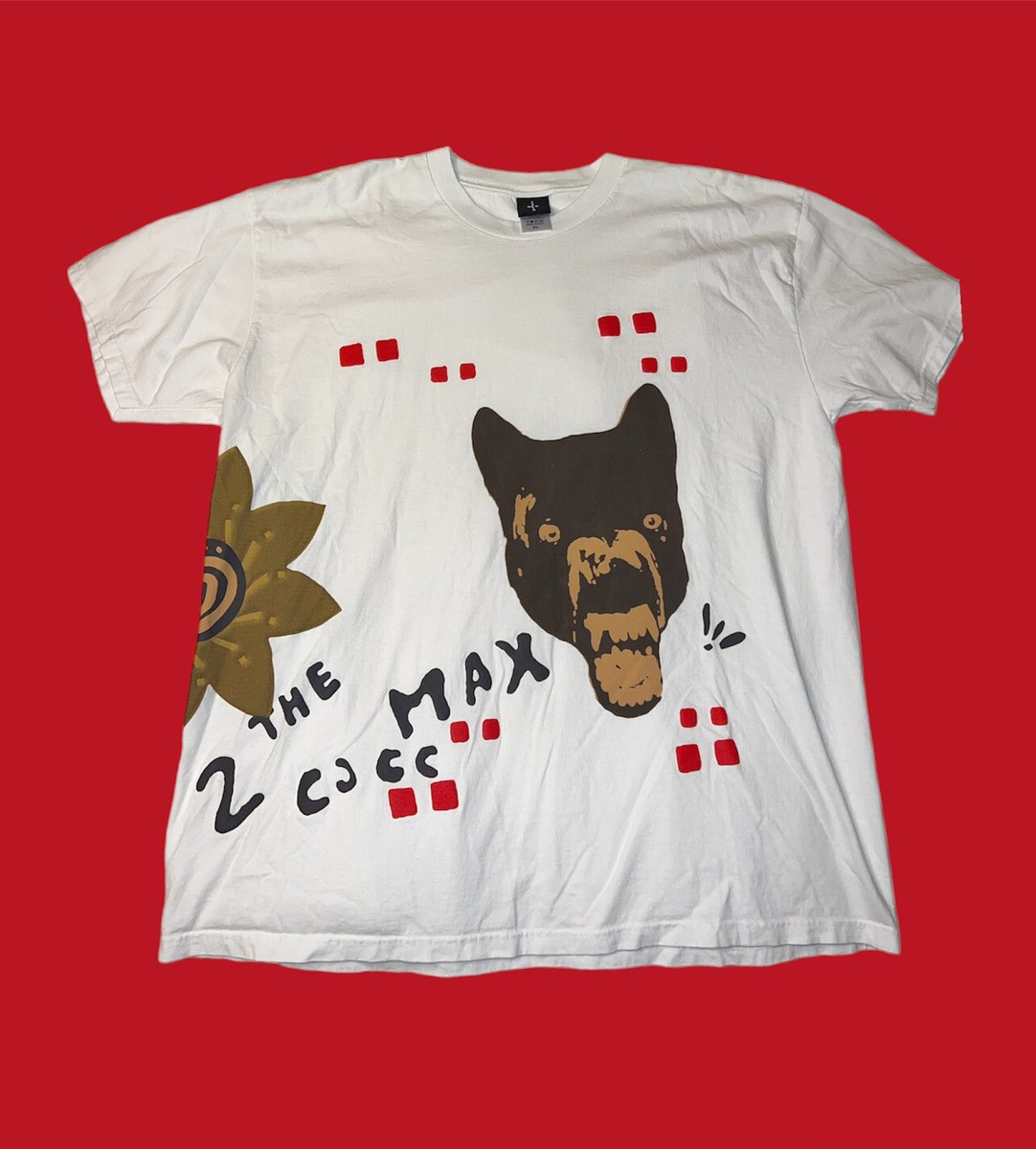 ★おしゃれ!人気レア!Travis Scott Cactus Jack ウルフTシャツ CACTUS JACK WOLF TEE- MENS SIZE XL - WHITE- TRAVIS SCOTT