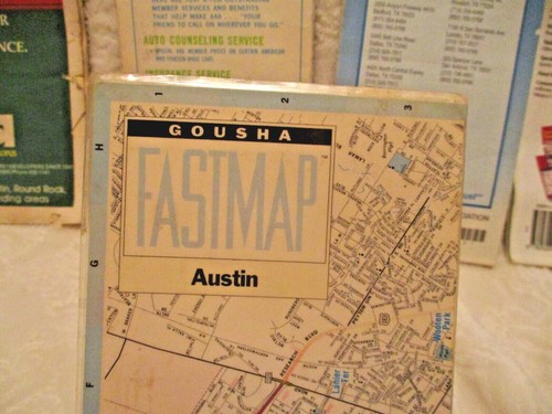 De colección~Mapas de carreteras/carreteras~Austin, Texas~5 cantidad - Imagen 3 de 8