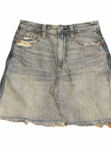 Abercrombie & Fitch Denim Zoe Natural Rise Vintage A-Line Skirt Size 24/00  GUC