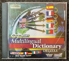 QuickStart Multilingual Dictionary  CD-ROM for Win98-XP  BRAND NEW SEALED