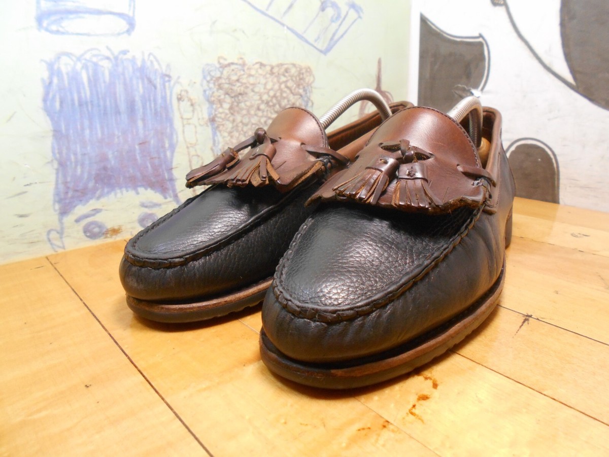 Allen Edmonds Nashua Tassel Loafer Two Toned Kiltie 8.5 Calfskin USA Vintage ALLEN EDMONDS Nashua Men main image 3