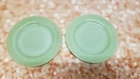 2 FIRE KING ANCHOR HOCKING JADEITE RESTAURANT THICK PLATES