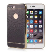 Apple IPHONE 7 PLUS Chrome Gold w/ Black Cell Phone Case Gel Fuse 360 Protect