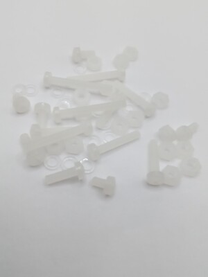 Turntable Cartridge Headshell Mounting Nylon Non-Magnetic Screw Nut Washer Asst.