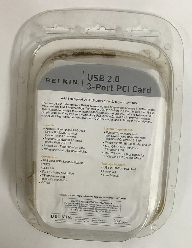 BELKIN USB 2.0 3-PORT PCI CARD - Image 2 of 2