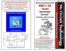 MC1-20 ** Mr Circuit Science ** Experiment Kit  -AUDIO GENERATOR