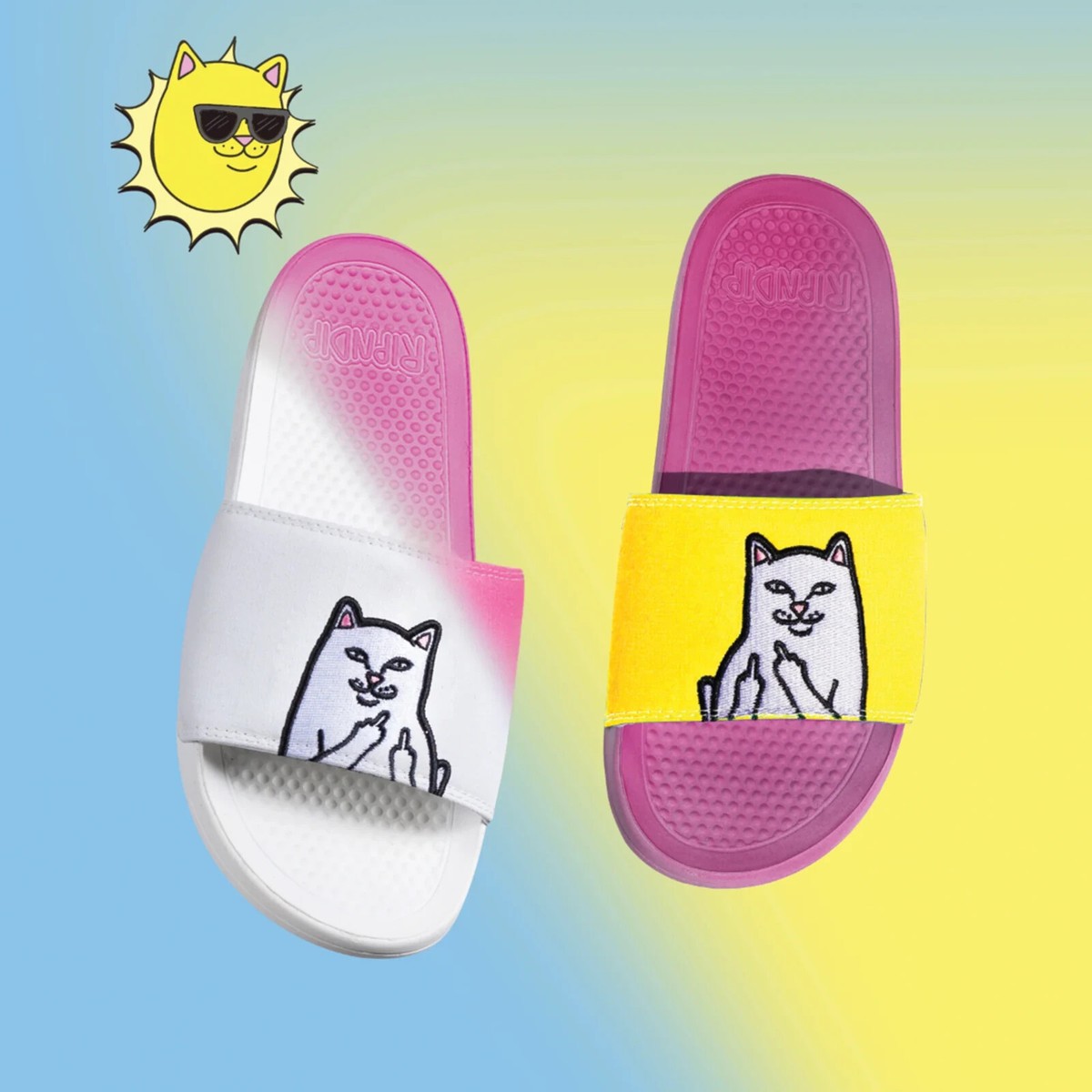 RipNDip Lord Nermal Slides UV Activated White to (Purple/Gold) | eBay