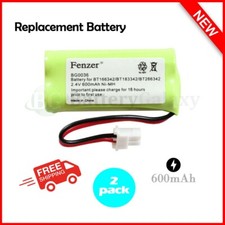 2PK Battery BT162342/BT262342 for CS6114 CS6419 CS6719 EL52300 CL80111 Telephone