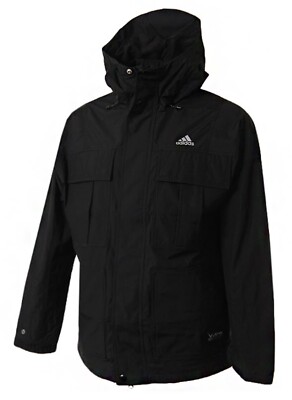 Adidas Men PRSVE Outer Hoody Jacket Black Athletic Casual Top GYM