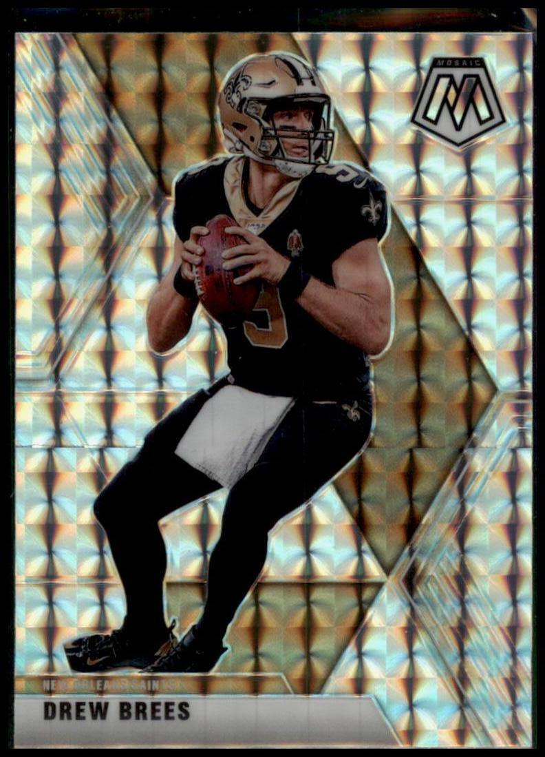 2020 Panini Mosaic #142 Drew Brees Prizm Silver