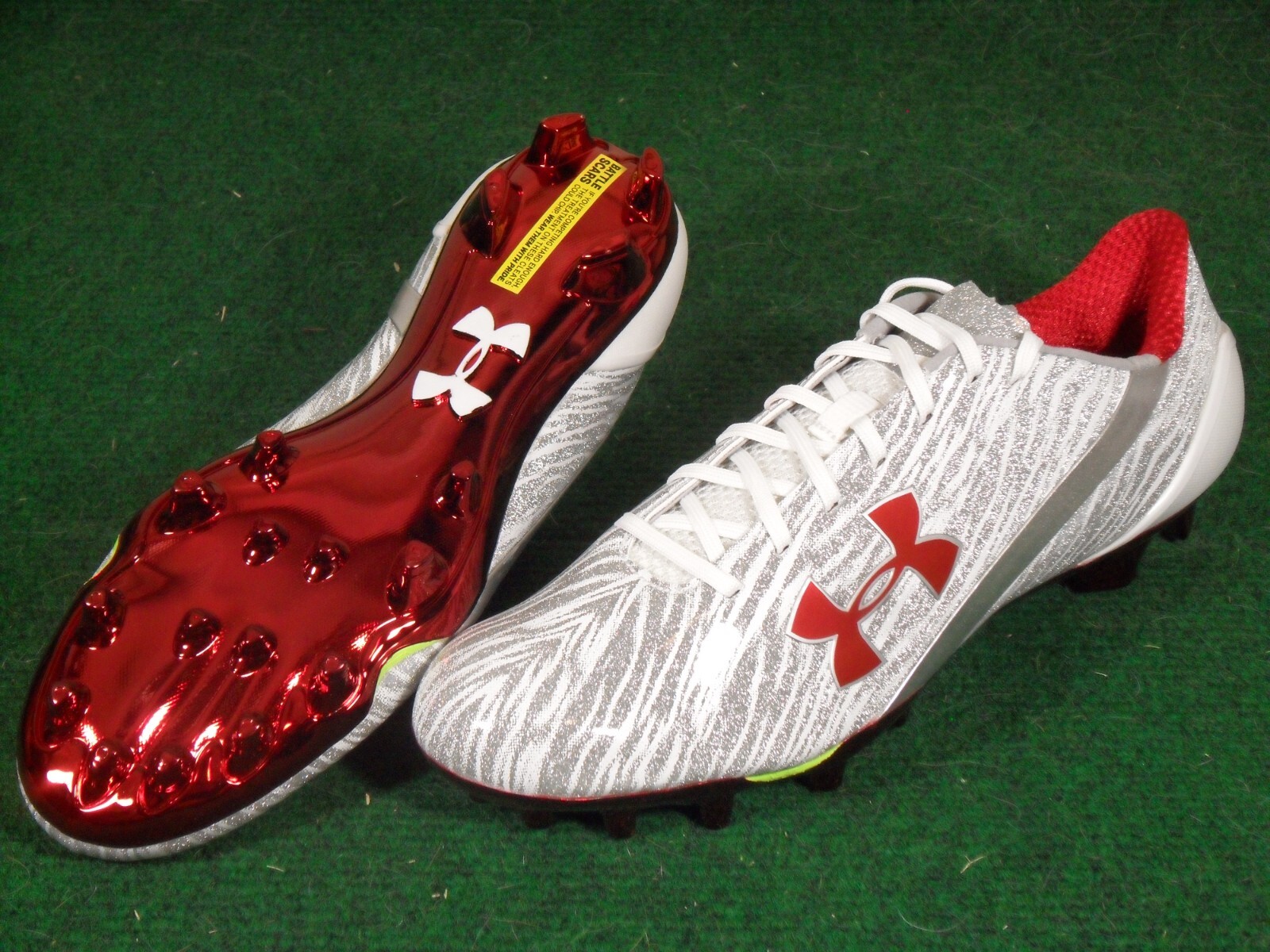 Under Armour UA Speedform Spotlight MC Football Cleats Black Gold