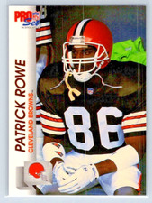1992 Pro Set Series 2 - Patrick Rowe - Cleveland Browns - RC - #470