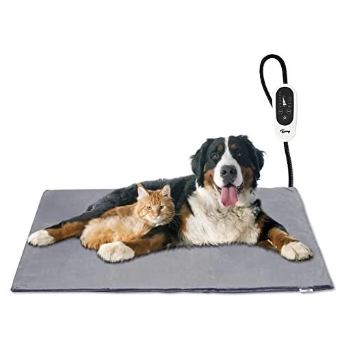 Great Choice Products Pet Heating Pad Dog Cat Electric Heated Mat  Waterproof Adjustable Temperature