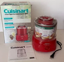 Cuisinart Ice-20 Auto Frozen Yogurt-Ice Cream & Sorbet Maker ICE- Red ~ 1.5qt