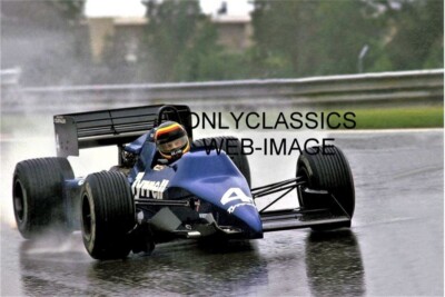 1984 STEFAN BELLOF GRAND PRIX FORMULA ONE 8X12 PHOTO VINTAGE TYRRELL AUTO RACING