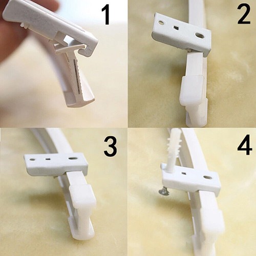 Ceiling Curtain Track Window Rod Pole Rail System Flexible Rail Track Mount US - Picture 17 of 20