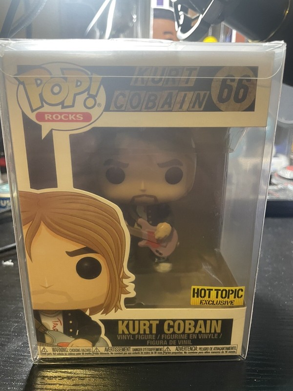 🔥Funko Pop Rocks Hot Topic Exclusive Kurt Cobain 66 (New/Mint) 🔥