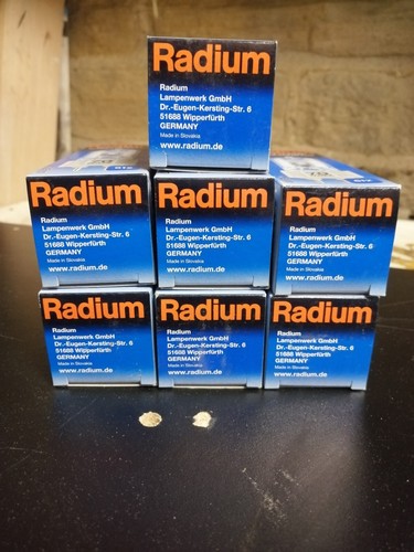 7 X New Radium Halogen Metal Lamp, Quartz Burner, Hri-T 70W / Wdl / 230/G12 New - Picture 3 of 10