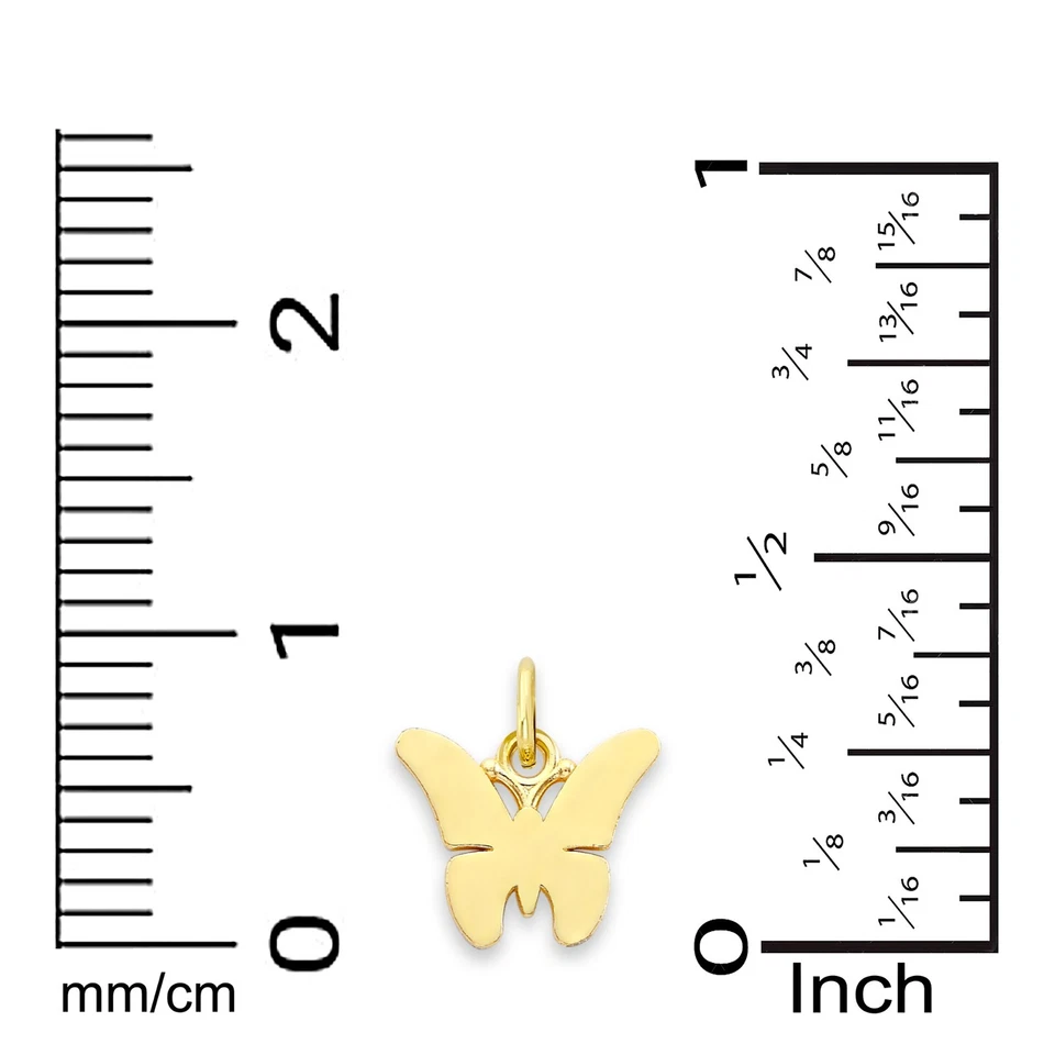 10k Solid Gold Butterfly Charm - Cute Charm Collectable Gifts for Her - Image 4 of 4