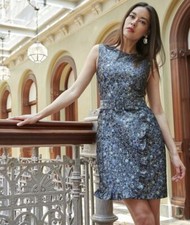 Elie Tahari Loren Dress New with tag Multi Brocade Size 12 $448.00