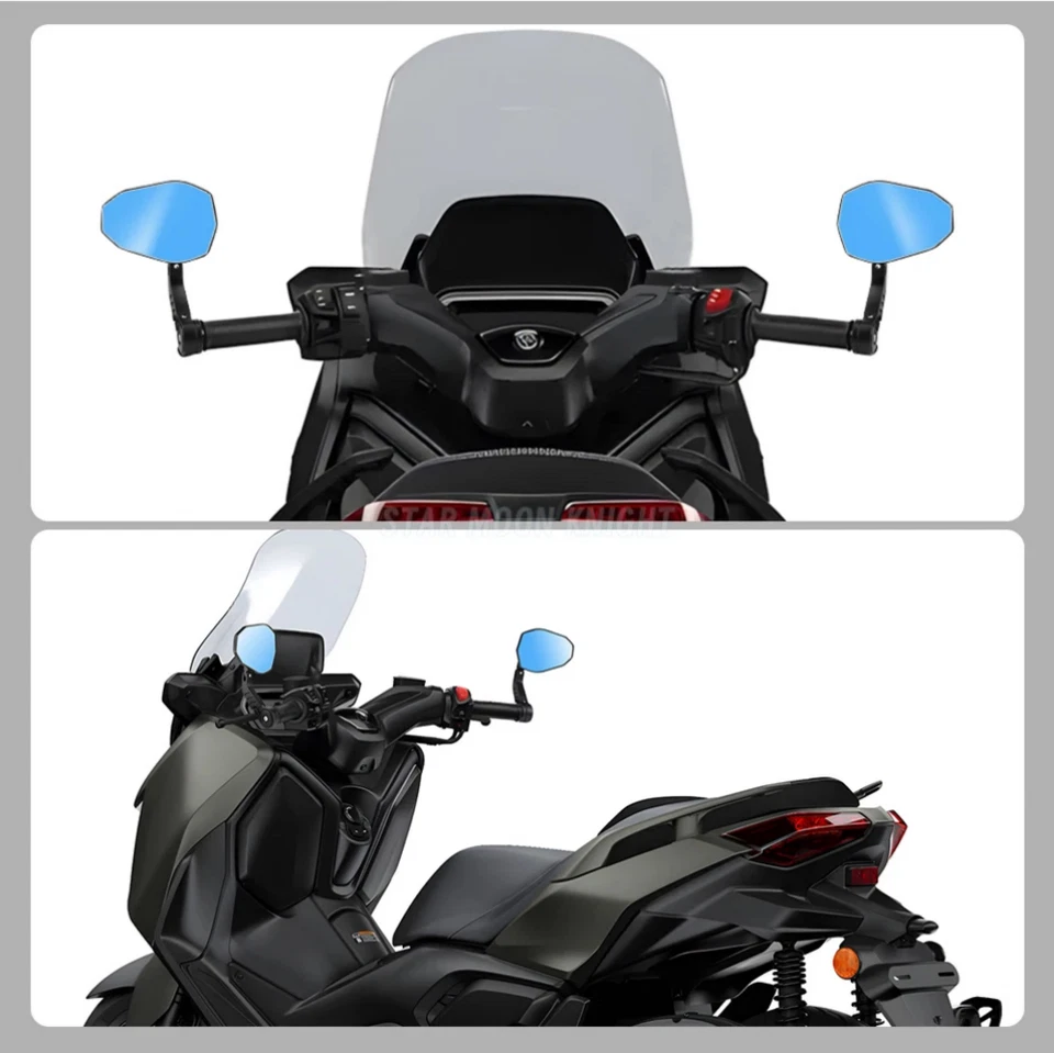 FOR Duke 250 390 690 790 890 Duke motorcycle folding rearview mirror Blue mirror - Image 2 of 4