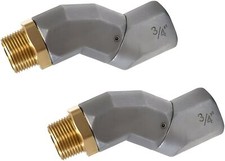 2 Pcs 3/4" NPT Fuel Hose Swivel 360 Rotating Connector for Fuel Transfer Pump
