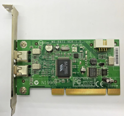 MSI MS-6971   2-PORT PCI FIREWIRE 32BIT KONTROLLER KARTE  #GK11377
