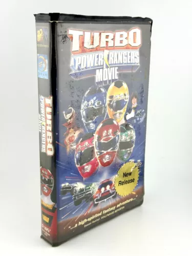 Vintage 1997 Turbo: A Power Rangers Movie VHS – Clamshell Case – 90s Saban