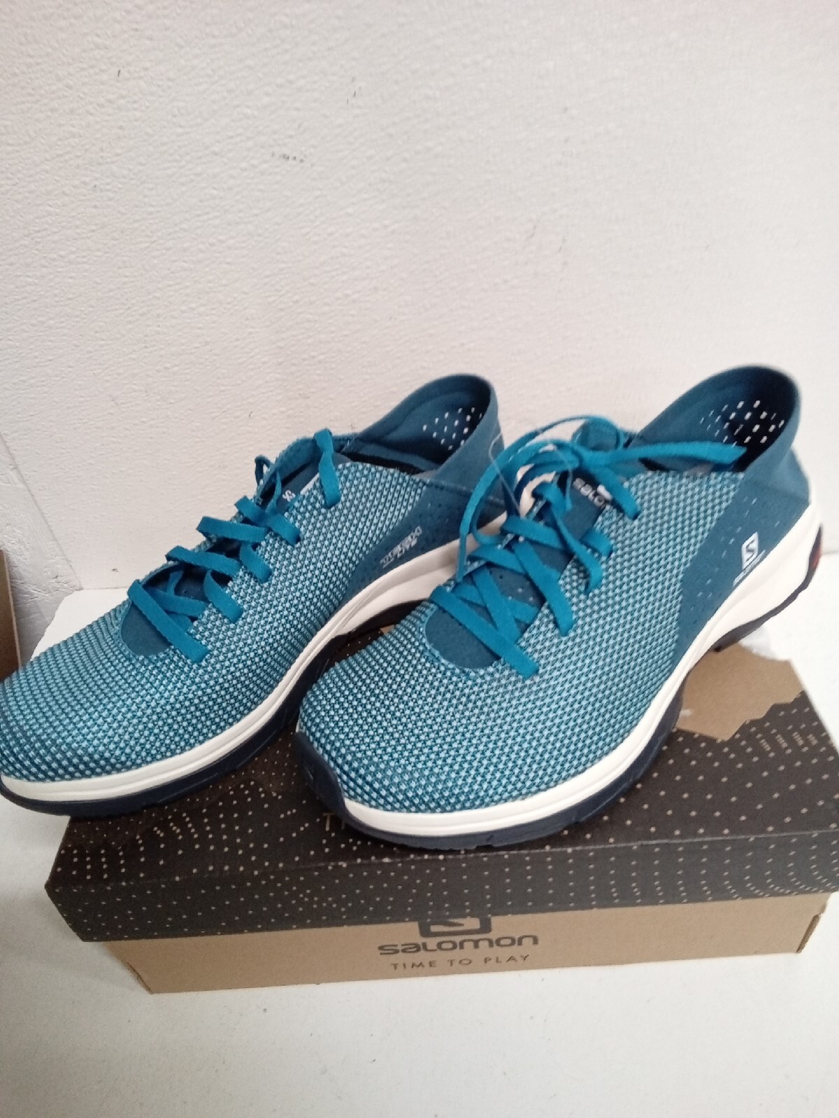 Salomon sneakers da donna taglia 7 Tech Lite scarpe da trekking outdoor blu #M6