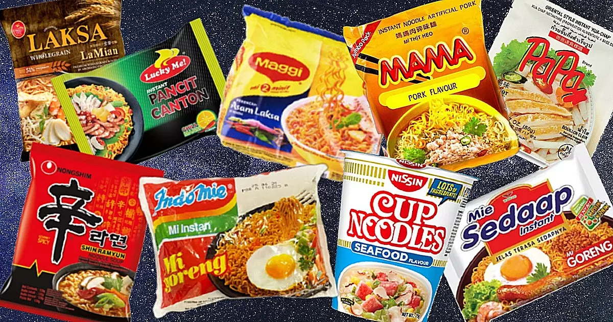 Free Ship 10 Piece Ramen Noodles Bulk Variety Pack Instant Noodle Soup Packets