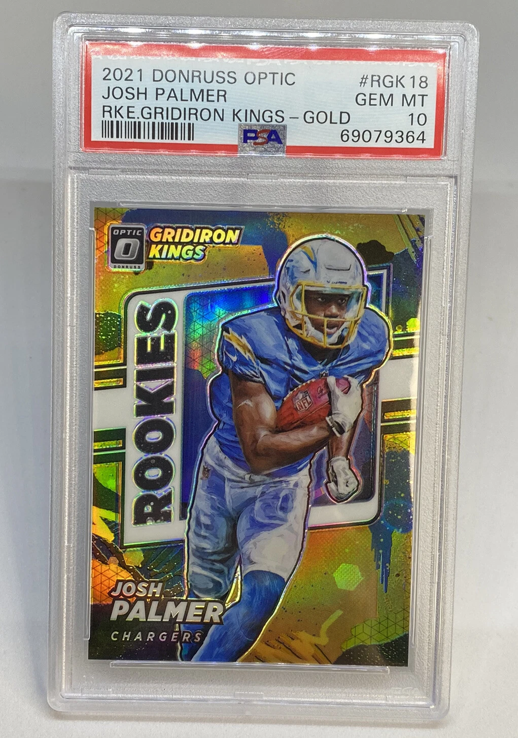 Josh Palmer Panini Donruss Optic Rookie Gridiron Kings #RGK18 Gold