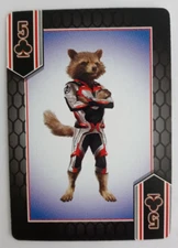 2019 Marvel Avengers Endgame Playing Card Rocket 5 Clubs