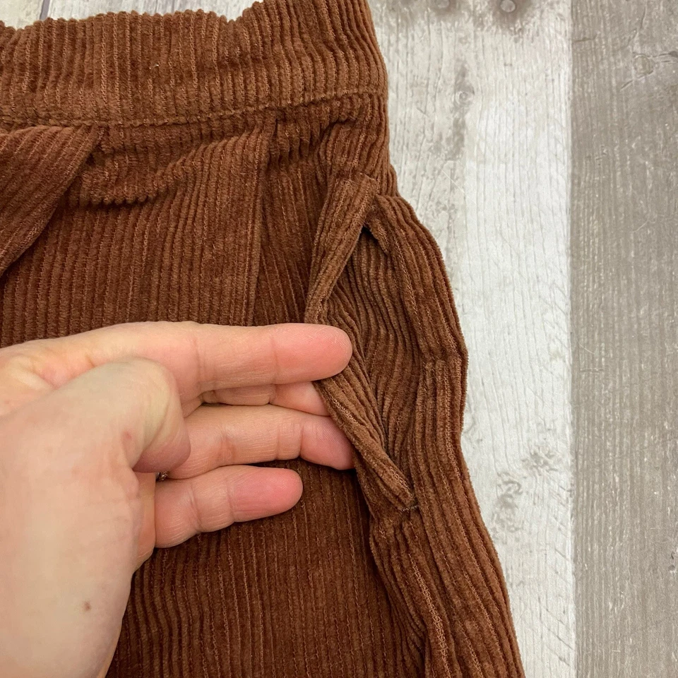 Gap Girls Brown Corduroy Skirt & Animal Print Ribbed Turtleneck Top Lot Size M - Image 3 of 4