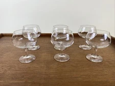 Cognac Brandy Snifters Cordial Crystal Glass Stemmed Aperitif SET
