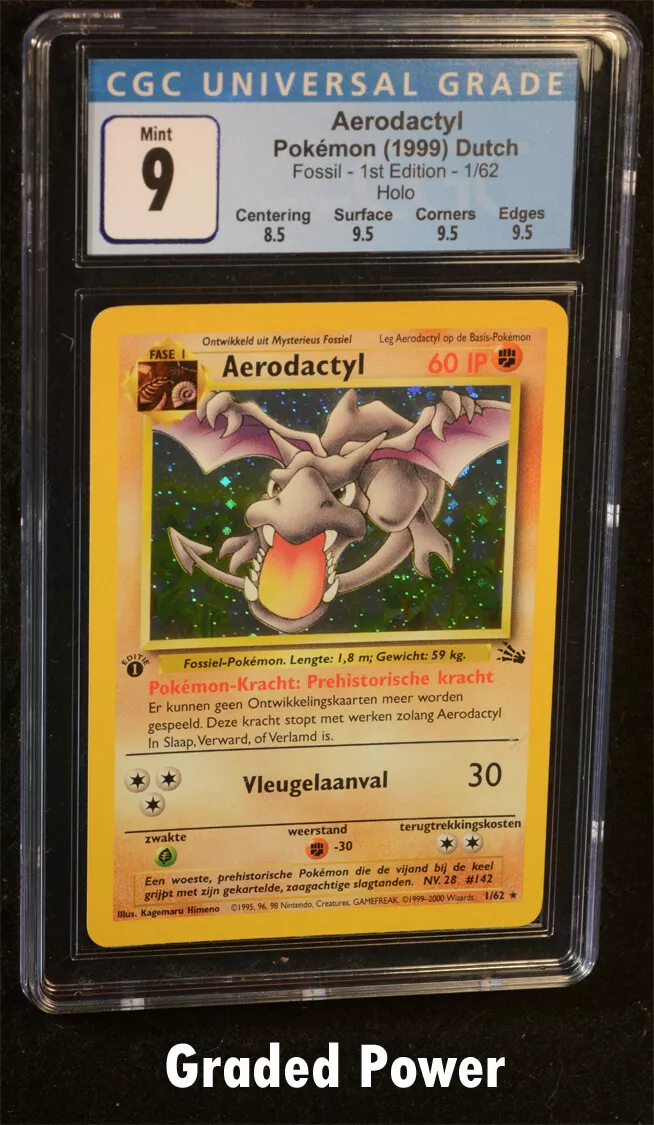 Pokemon Aerodactyl 1/62 Holo Fossil LP