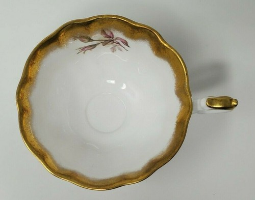 Platillo taza de té con patas chinas rosa blanca Royal Albert - Imagen 9 de 11