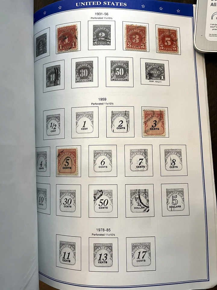 Presidents United States Postage Stamp Album US Over 1250 Stamps 1893