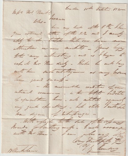 1820/41 VERPACKUNG & 2 GANZE BRIEFE LONDON NACH FRANKREICH VERSCHIEDENE PORTOKOSTEN FBO PMKS - Bild 2 von 3