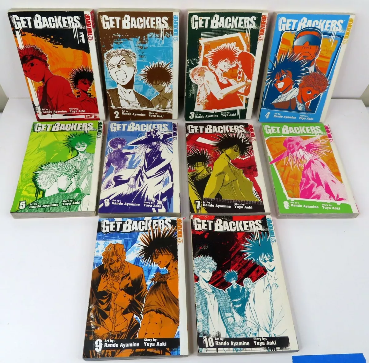 Getbackers Manga Lot 11 Volumes 1 to 11 Rando Ayamine Yuya Aoki English PB  OT