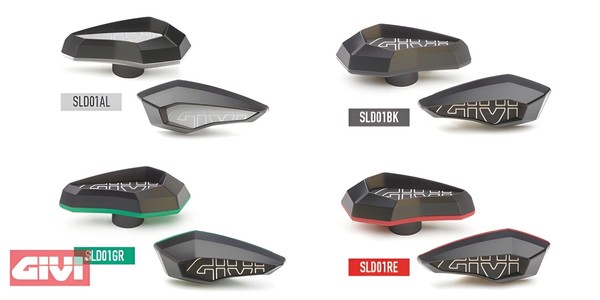 Sturzpad GiVi Aus Fiberglas VerstäRktem Polymeraus Eloxiertem Aluminium GrüN-image