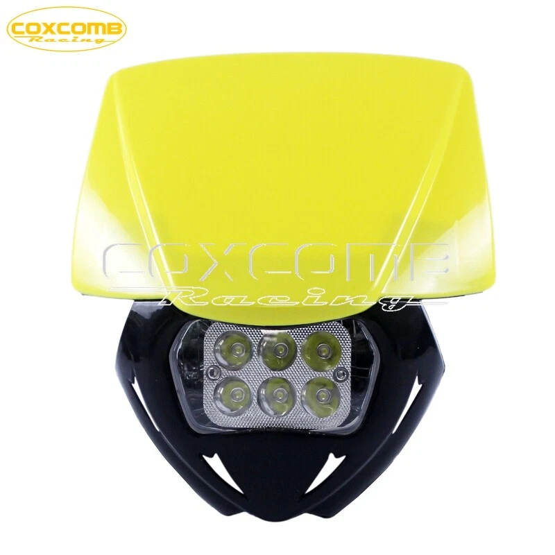 Carenado Faro LED Faro Faro para Suzuki RM125 RM250 RM400 RMX250 RMZ250 DRZ Foto 2 de 4