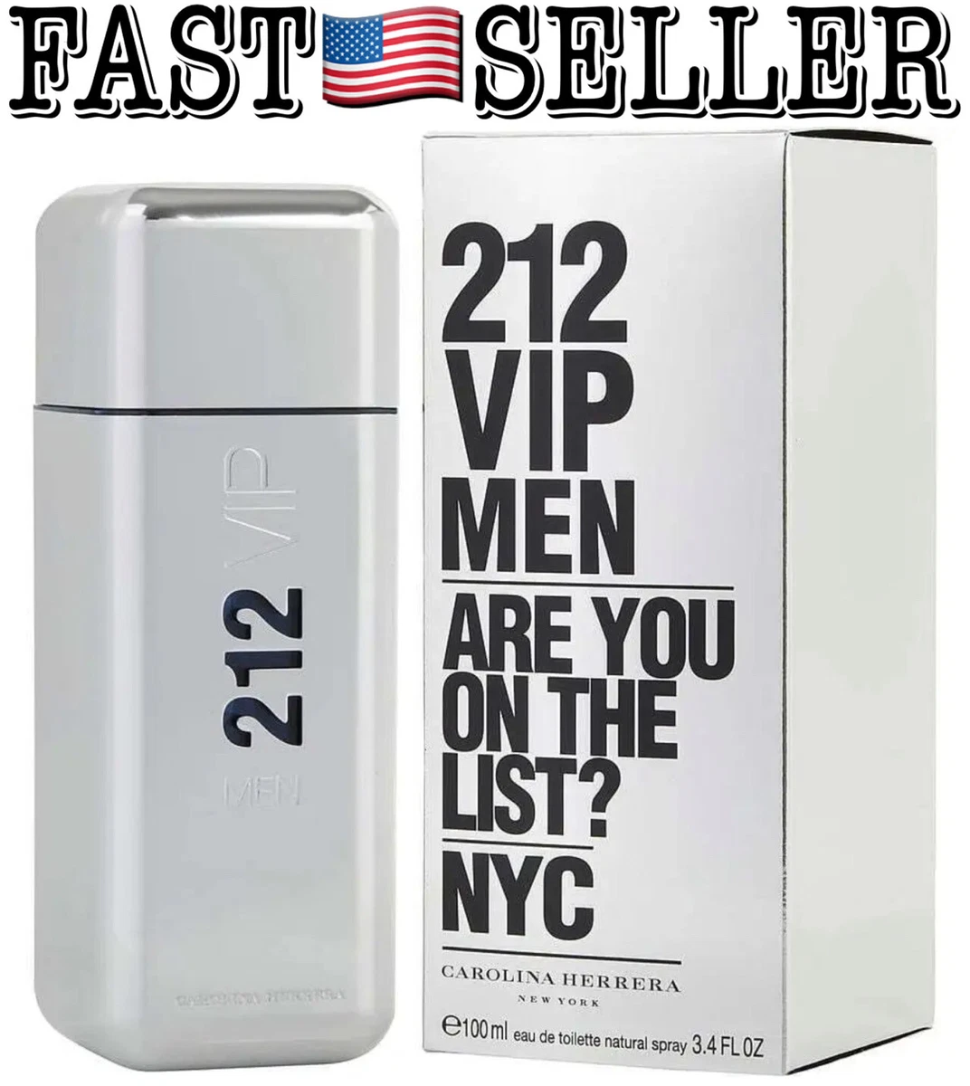 212 Men by Carolina Herrera 3.4 oz Eau de Toilette Spray