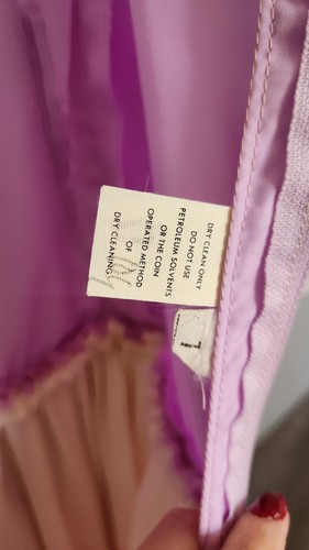 1980s prom dress vintage Size 7 Ruffles Purple Lilac Southern Belle Debutant - Picture 7 of 9