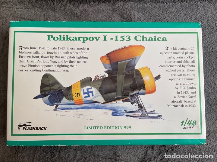 1/48 Flashbach POLIKARPOV I-153 "CHAIKA" Limited Edition +++LARGE FREE DOCUMENTARY 