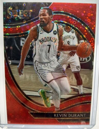 2020-21 Select Courtside Red Disco Prizm- Kevin Durant /49 Brooklyn Nets! SP - Afbeelding 1 van 2