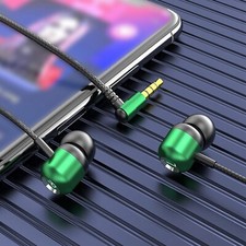 Stylish Wired Earphones With Sound Noise Isolation 3.5mm Jack Music Headset New