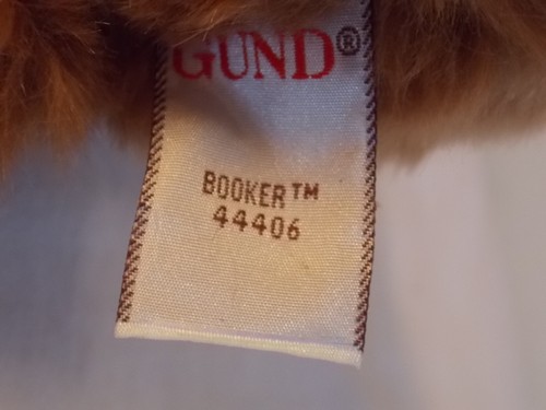 Gund Booker Teddy Bear Plush Cuddly Soft 14" Tall With Glasses Bow 44406 - Picture 6 of 9