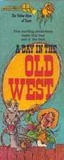 Vintage Amarillo Texas “A Day in the Old West” Tour Brochure Palo Duro Canyon Co